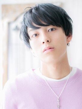 ハンサム クラシック 越谷店(Classic) 重めバングで目力UP！くせ毛風マッシュパーマF越谷