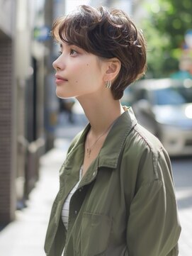 アルトリスト(Altruist Aging×HAIR&SPA) ☆イメチェンピンクベージュアンブレラカラー前髪クールショート