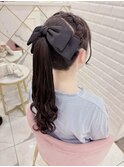 編み込みポニーテール＊まゆ