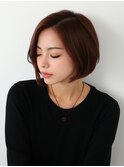 黒髪/ボブルフ/ネビージュ/小顔/ワンレン/小平/髪質改善/前髪