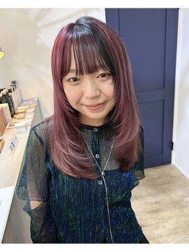 アーブル ヘアーアンドメイク(ARBRE) レイヤーダブルカラーデザインカラー髪質改善トリートメント