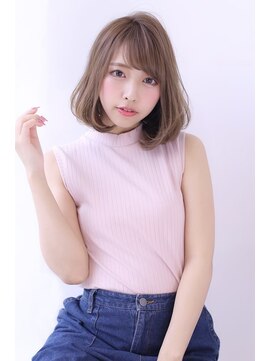 オーロ 西宮店(ORO) 内巻きボブ オリーブベージュ