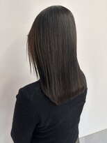 カノエ 福岡香椎店(canoe)&nbsp;ダークグレージュ　透明感カラー　20代30代　顔周りカット　艶髪