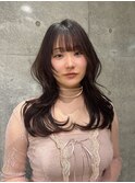 レイヤーカット小顔に見せるヘア/韓国ヘア/髪質改善/福岡/博多