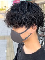 マッシュスパイラルパーマツイストスパイラル波巻きメンズ