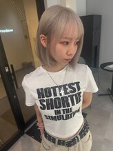 ナンバー 竪町(number+) 20代30代大人可愛い髪質改善カラー×ハイトーンストレート
