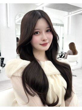 アマトウキョウ アユンチェ(AMA TOKYO×AYUNCHE) 前髪顔まわり韓国ヘアレイヤーカットサイドバンク2wayバンク韓国