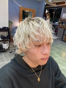 ティムヘアー(tim hair) ▲ラフマッシュ×ホワイトブロンド▲tim hair
