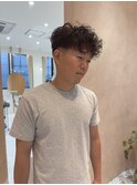 【哉汰】メンズパーマ/前下りマッシュ/刈り上げショート30代