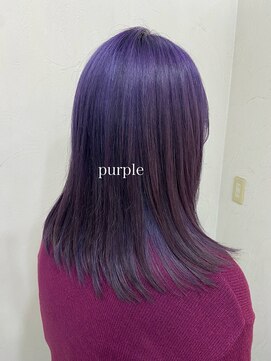 ソイクフ 四条大宮店(SOY-KUFU) 20代30代40代◎パープルのデザインカラースタイル