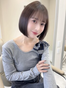 前下がりボブが王道☆美顔の黄金比率叶えます！