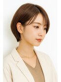 ショートカット・レイヤーカット×白髪ぼかし