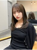 セミロング髪質改善トリートメントレイヤーカット縮毛矯正