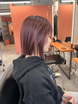 レブ 三条河原町(Reb,) ブリーチ一回で出来るピンクブラウン