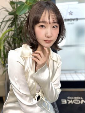 イヴォーク トーキョー(EVOKE TOKYO) 小顔カット顔まわりレイヤー髪質改善ボブヘアボブレイヤーカット