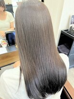 ネウィ 宮崎店(newi) 艶感ナチュラルブラウンストレートロング美髪髪質改善カラー