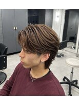 ボンドストーリーホワイト(BondStory White)&nbsp;ニュアンスパーマ×ブラウンカラー