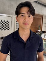 ハイプ マン 藤沢(HYPE MAN)&nbsp;フェザーパーマ毛流れパーマセンターパートニュアンス眉カット