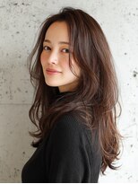 ヘアーサロンブランコ(hair salon blanco)&nbsp;大人可愛いロングレイヤー×モカブラウン