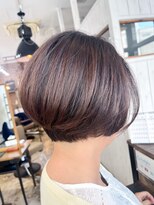 ヘアーループレル(Hair ruup Rell design works)&nbsp;【那覇安里】大人女性の丸みショートボブ／襟足すっきり小顔見せ