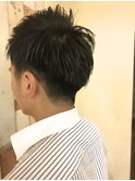 TsuNE 恵比寿○ナチュラルツーブロック×アップバング