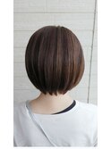丸みショート◆マロンべージュ