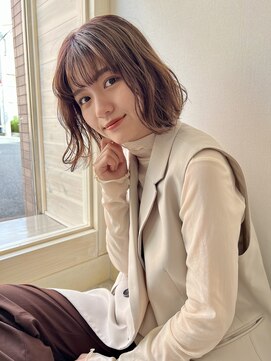 フォルテ(Forte) 大人可愛い/ふんわりボブ/グレージュ