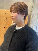 ショート/ショートボブ/ハイライト/透明感カラー/