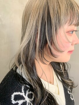 テトヘアー(teto hair) ヴェールカラー、デザインカラー、ウルフカット、ブロンド