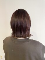 グルック ヘア デザイン(Gluck hair design)&nbsp;【Gluck hair design】外ハネボブ×ピンクブラウン