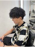 カール大きめ強め波巻きスパイラルパーマ