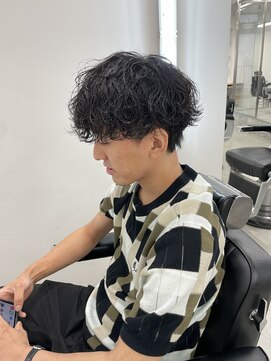 ロンド ローガン 名駅(Lond LOGAN) カール大きめ強め波巻きスパイラルパーマ