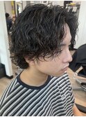 スパイラルパーマセンターパートツイストパーマメンズパーマ横浜