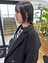 オーシャン(Ocean)&nbsp;［Ocean Hair&Life 水田］20代30代ぱっつん前髪切りっぱなしボブ