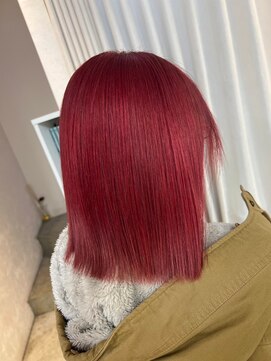 ボックスミコ(Box mico.) ツヤ髪レッドカラー☆チェリーレッド