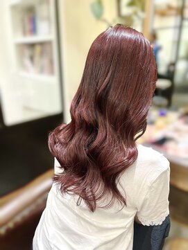 ローネス ギンザ(LONESS ginza) チェリーピンクカラー髪質改善トリートメント銀座日比谷有楽町