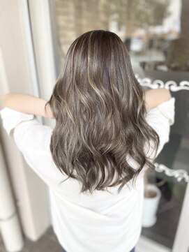 ヘアーサロン クレア(Hair salon Crea) 【Crea】コントラストハイライト×スモーキーグレージュ