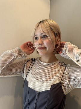 ガーランド (Garland) 切りっぱなしボブ/顔周りレイヤー/前髪/原宿神宮前