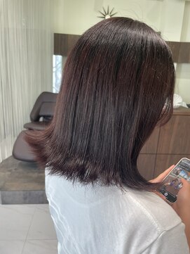 フォルテ ティアラ 横浜店(FORTE TIARA) 髪質改善カラー レッドブラウン