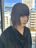 ビューナゴヤ 名駅(VIEW NAGOYA)&nbsp;黒髪/ボブルフ/小顔/顔まわりレイヤー/外ハネレイヤー/似合わせ