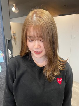 ティック 福井鯖江店(tic.) 1ブリーチでつくるベージュカラー