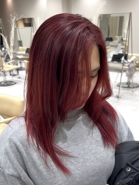 アッドバイケンジ(Add.. by KENJE) ワインレッドカラー　【戸塚/戸塚駅】