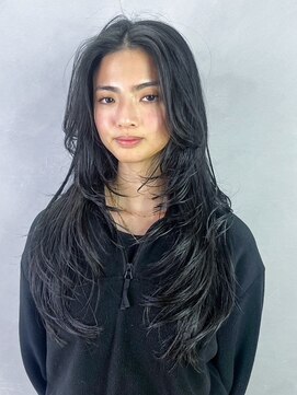 アイティーバイアルバム 藤沢店(IT by ALBUM) ロング美髪ウルフレイヤー顔周りレイヤー_ba544671