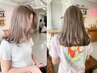 カット+ブリーチカラー+最新話題リプター艶３stepTR(ショート黒染め履歴不可)