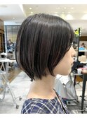 *岩田莉奈*地毛風縮毛矯正美髪髪質改善ショートボブ　新宿