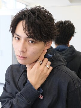 ビカムメンズヘアー 栄店(become men's hair) ナチュラルセンターパート/メンズヘア/名古屋栄/美容室