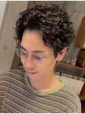 町田波巻きスパイラルパーマ波巻きパーマセンターパートフェード