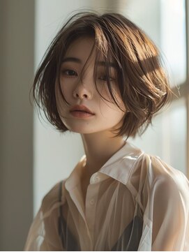 クート アンド シー 東川口(kuto and C) モテ髪ショート×イルミナカラー×東川口
