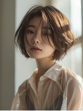 クート アンド シー 東川口(kuto and C) モテ髪ショート×イルミナカラー 東川口