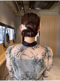 大分ヘアセットお呼ばれダウンスタイル